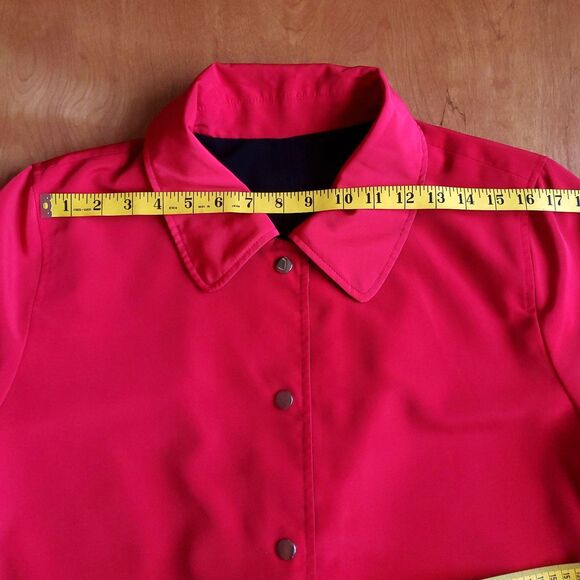 Centigrade Outerwear Reversible Jacket Sz XL Red Black Vintage Classic Car Coat - Picture 9 of 11